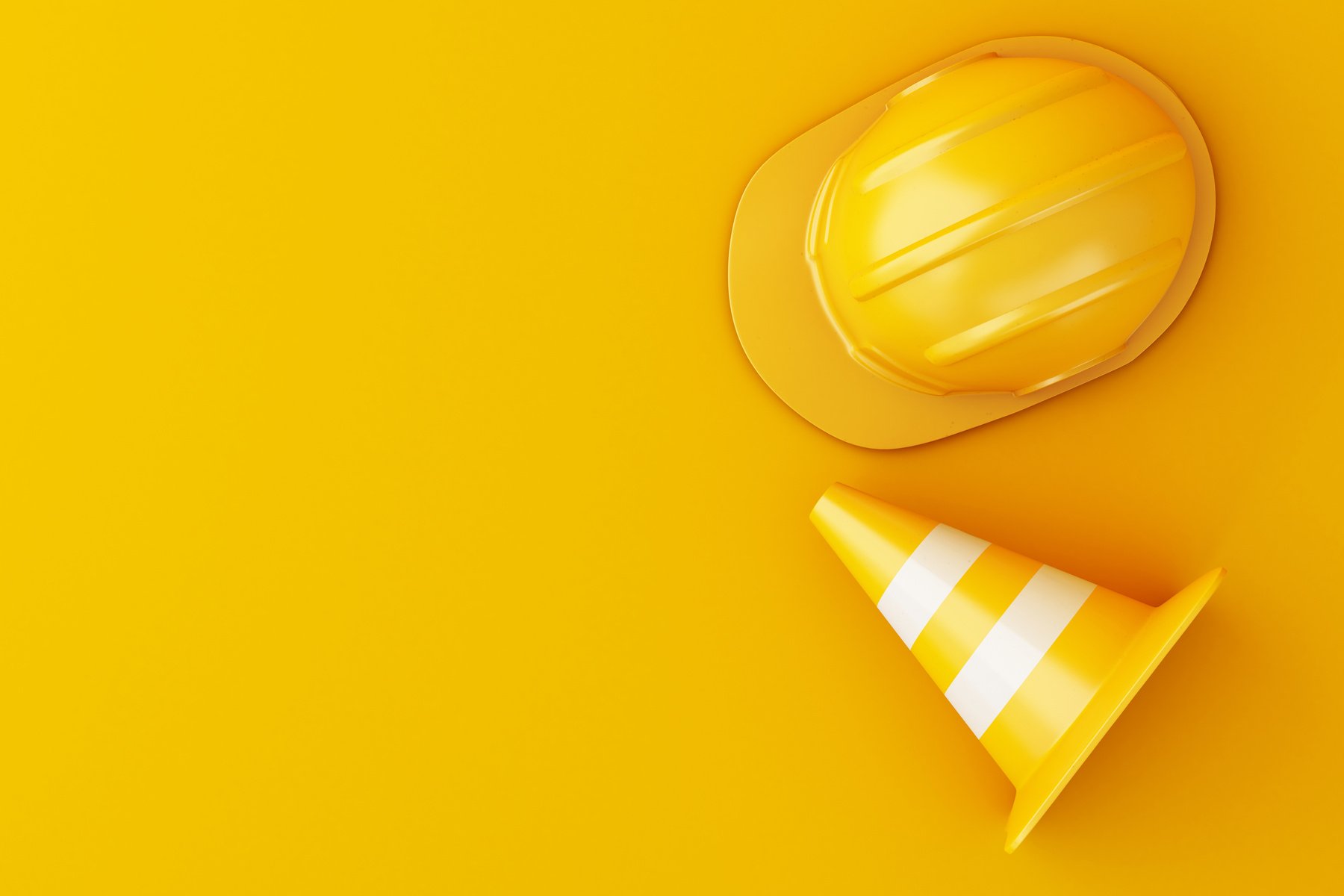 Safety helmet and traffic cone